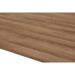 Table à manger EDWAR longueur 200cm en décor chêne vieilli, idéal pour une salle à manger conviviale