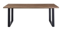 Table à manger EDWAR longueur 200cm en décor bois exotique mango, idéal pour une salle à manger conviviale