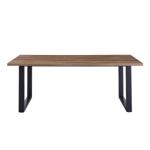 Table à manger EDWAR longueur 200cm en décor bois exotique mango, idéal pour une salle à manger conviviale
