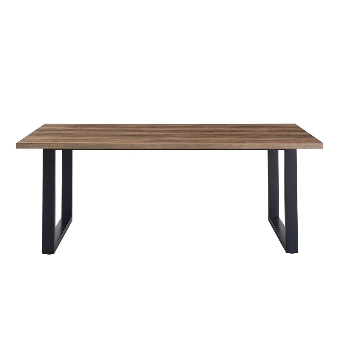 Table à manger EDWAR longueur 200cm en décor bois exotique mango, idéal pour une salle à manger conviviale