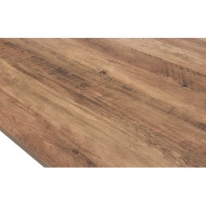 Table à manger EDWAR longueur 200cm en décor bois exotique mango, idéal pour une salle à manger conviviale