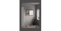 Miroir d'entrée design, 110x68 cm, collection KEY, contour marron
