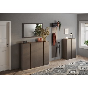 Miroir d'entrée design, 110x68 cm, collection KEY, contour marron