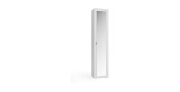 Armoire de salle de bains, 1 porte avec miroir, collection CISA. Coloris blanc brillant