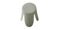 Tabouret OSTIN coloris Gris-Vert, grâce a son design atypique il s'adapte a tous types de salon