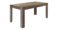 Table 180cm pour salle à manger FANZY. Décor chêne clair