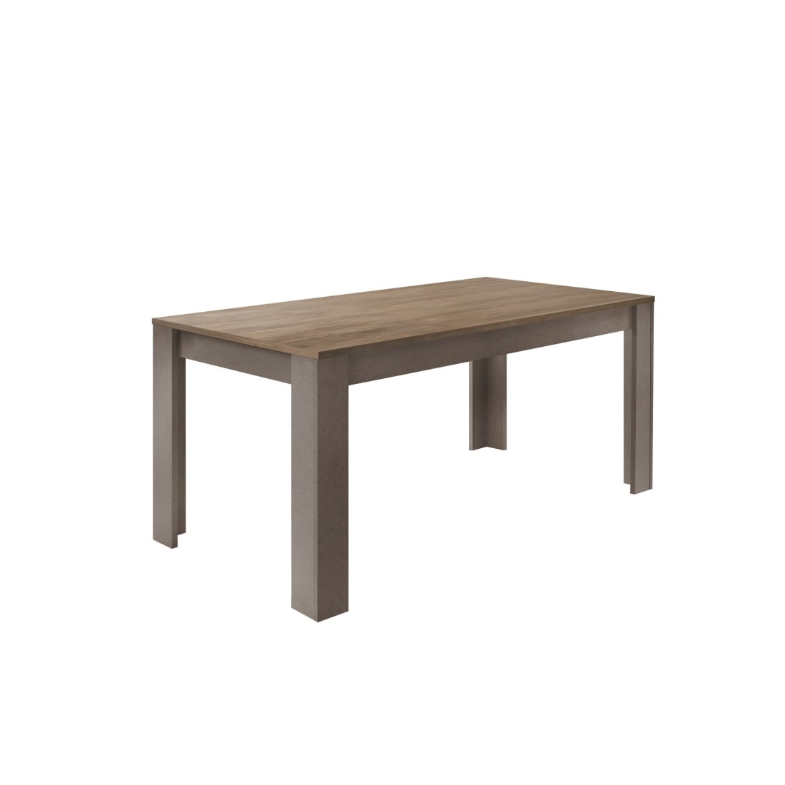Table 180cm pour salle à manger FANZY. Décor chêne clair