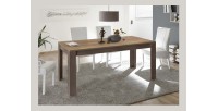 Table 180cm pour salle à manger FANZY. Décor chêne clair