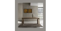 Table 180x90cm, collection HOL, coloris chêne foncé