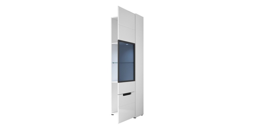 Vitrine collection LUCIA modèle haut. Meuble design idéal pour votre salle à manger