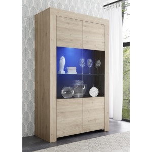 Buffet 2 portes, collection ZEFIR, coloris chêne clair, parfait pour votre salle à manger