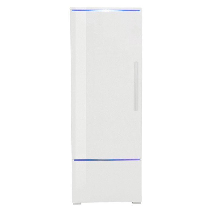 Vitrine collection RIO modèle haut coloris blanc. Ouverture gauche