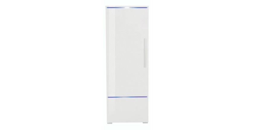 Vitrine collection RIO modèle haut coloris blanc. Ouverture gauche