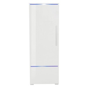 Vitrine collection RIO modèle haut coloris blanc. Ouverture gauche