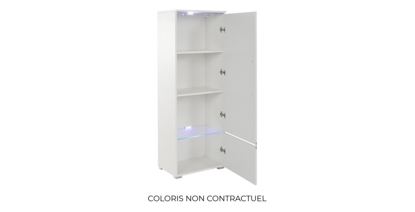 Vitrine collection RIO modèle haut coloris noir. Ouverture droite