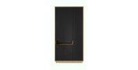 Armoire design avec niche collection VILLA. Couleur chêne et noir