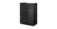 Buffet haut collection ZANTE. Coloris noir brillant pailleté