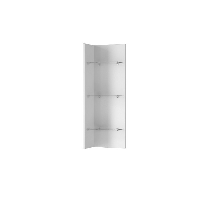 Étagère verticale collection ZANTE. Coloris blanc brillant