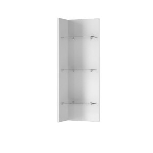 Étagère verticale collection ZANTE. Coloris blanc brillant