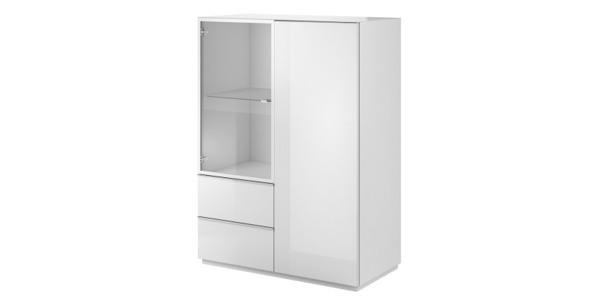 Buffet haut collection ZANTE. Coloris blanc brillant