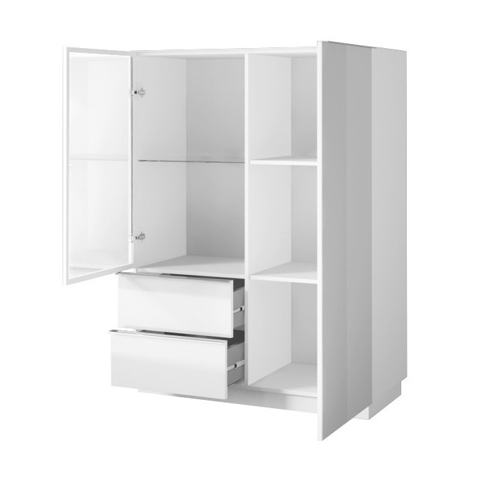 Buffet haut collection ZANTE. Coloris blanc brillant