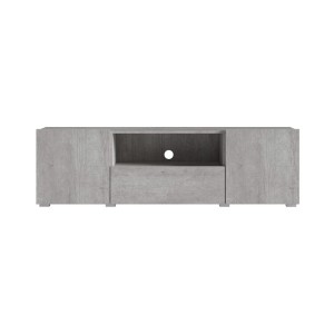 Meuble TV 160cm collection PAROS. Couleur gris aspect béton.