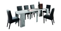 Console extensible, Collection NOSOL, couleur gris effet béton, dimensions 54x78cm