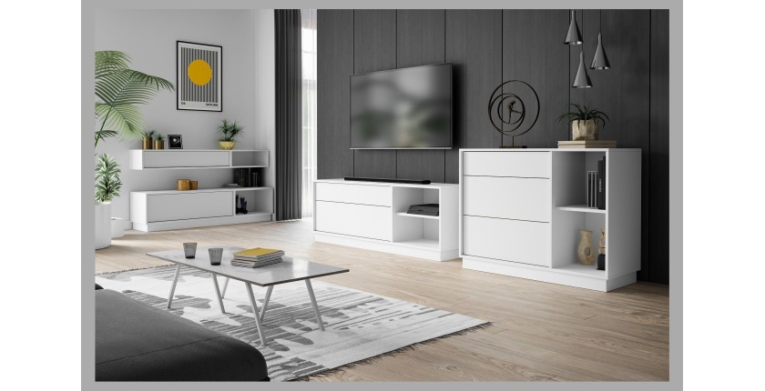 Meuble de rangement suspendu EVO blanc mat