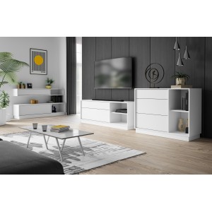 Meuble de rangement suspendu EVO blanc mat