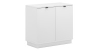 Commode design SOB, 80cm, 2 porte, coloris blanc
