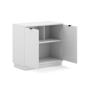 Commode design SOB, 80cm, 2 porte, coloris blanc