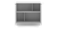 Commode design SOB, 80cm, 2 porte, coloris blanc