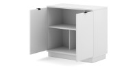 Commode design SOB, 80cm, 2 porte, coloris blanc
