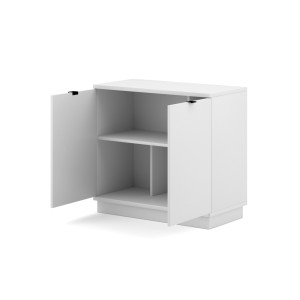 Commode design SOB, 80cm, 2 porte, coloris blanc
