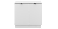 Commode design SOB, 80cm, 2 porte, coloris blanc