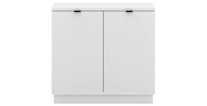 Commode design SOB, 80cm, 2 porte, coloris blanc
