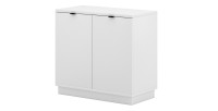Commode design SOB, 80cm, 2 porte, coloris blanc