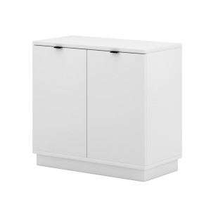 Commode design SOB, 80cm, 2 porte, coloris blanc