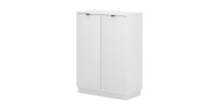 Commode design SOB, 110cm, 2 portes, coloris blanc