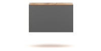 Petit meuble de rangement suspendu BRACA chêne et gris anthracite 40cm