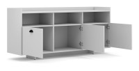 Buffet type design collection VICTORIA 3 portes, coloris blanc mat