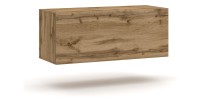 Petit meuble de rangement suspendu NEVER chêne wotan 100cm