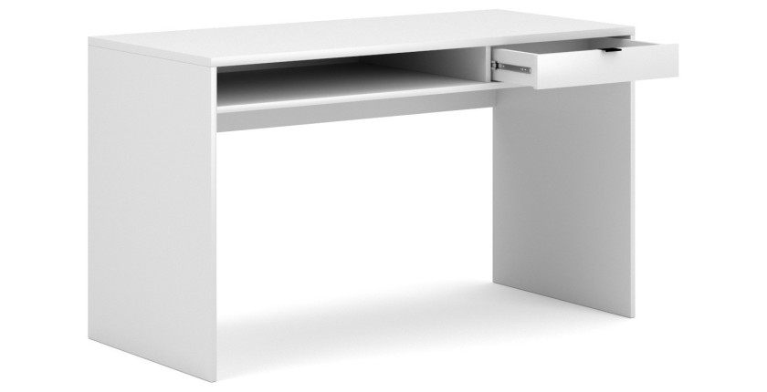 Bureau droit coloris blanc collection SOB moderne et élégant