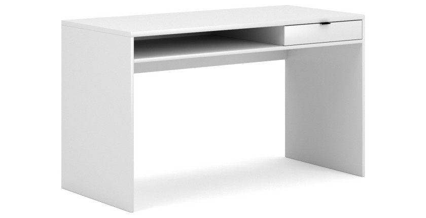 Bureau droit coloris blanc collection SOB moderne et élégant