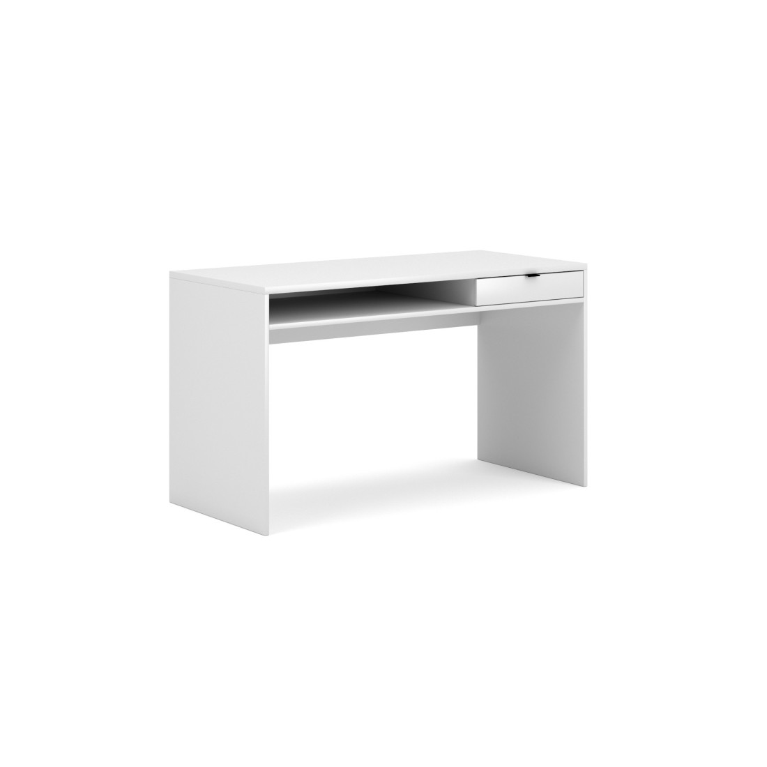 Bureau droit coloris blanc collection SOB moderne et élégant