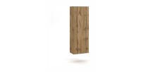 Colonne suspendu design NEVER, 1 porte, 40cm, chêne clair
