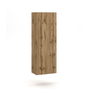 Colonne suspendu design NEVER, 1 porte, 40cm, chêne clair