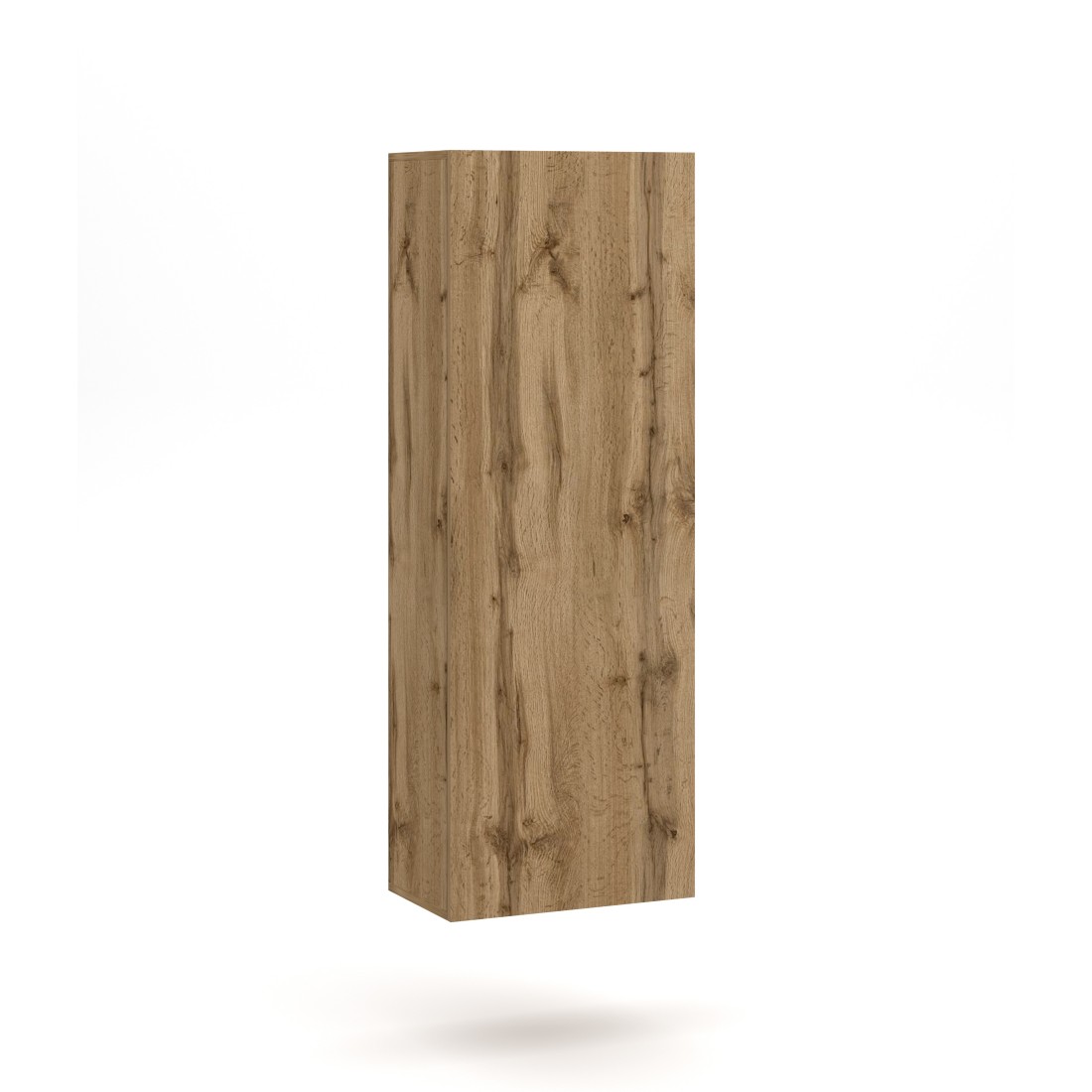 Colonne suspendu design NEVER, 1 porte, 40cm, chêne clair