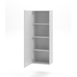 Colonne suspendu design NEVER, 1 porte, 40cm, blanc