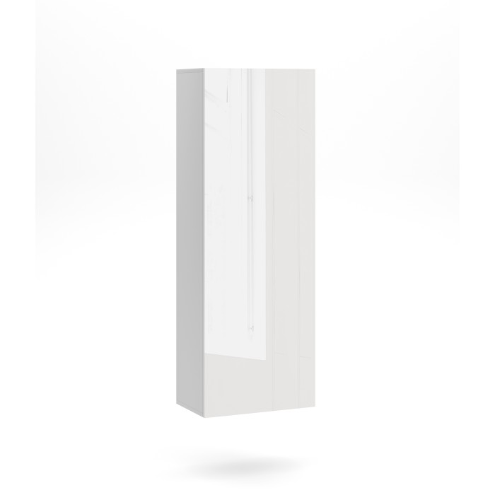 Colonne suspendu design NEVER, 1 porte, 40cm, blanc